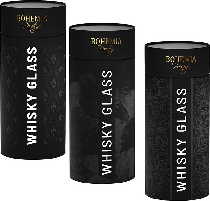 BOHEMIA PRESTIGE ELEGANTE POHÁR NA WHISKY V TUBE 320ML SADA 2KS