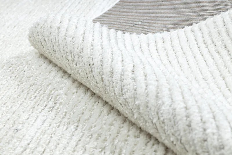 Dywany Łuszczów, Kusový koberec Mode 00052 geometric cream, 80x150, biela, chodba / predsieň