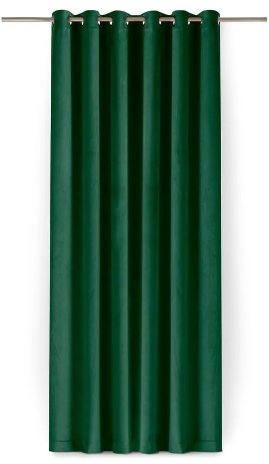 Zelený zamatový dimout záves 400x225 cm Velto – Filumi