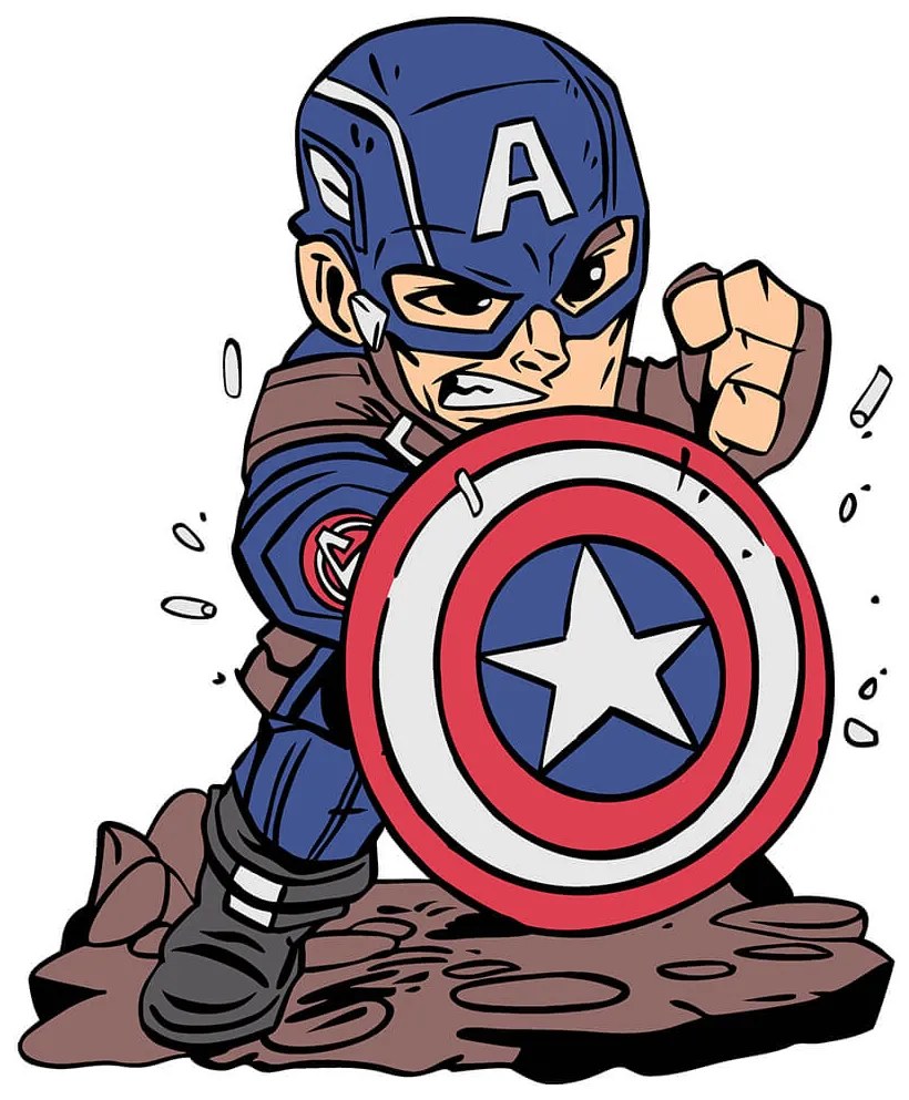 Veselá Stena Drevené vyfarbovacie postavičky Spiderman a Avengers