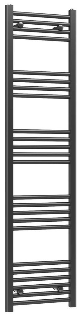 Gamma Erga Basic, vykurovacie teleso 1600x400 mm, 546 W, čierna, ERG-LAV-BASIC-16040-BK