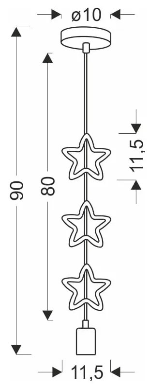 Detské svietidlo s kovovým tienidlom Single - Candellux Lighting