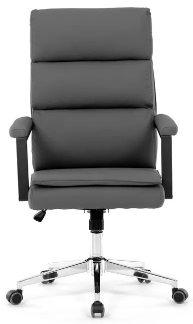 Autronic BONTEC Kancelárske kreslo, hojdací mechanizmus, šedá ekokoža, KA-D8104 GREY Farba: Šedá