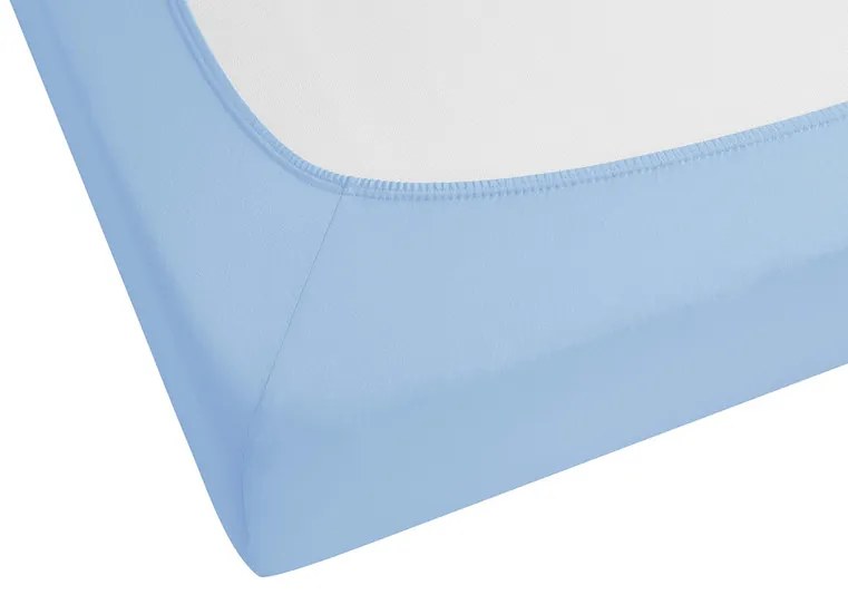 Biberna Napínacia plachta (ľadová modrá, 140 – 160 x 200 cm)  (100226989)