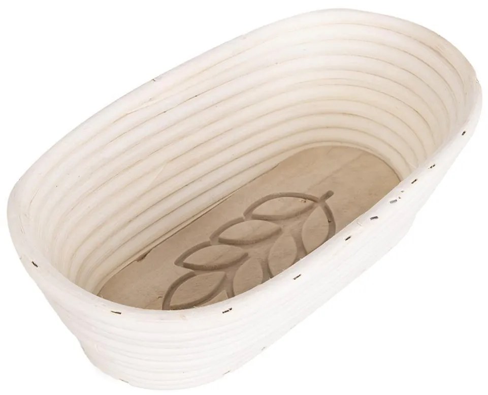 Ošatka na chlieb oválna, so vzorom 26x13x9 cm