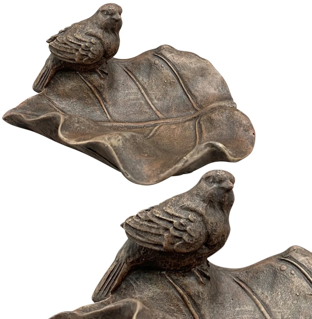 Napájadlo pre vtáky Kristopher, 9,5x16,8 cm, magnézium, hnedá