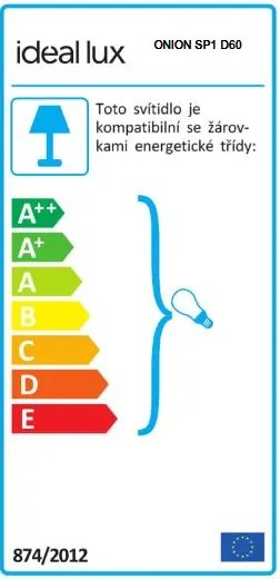 IDEAL LUX Závesné svietidlo na lanku ONION