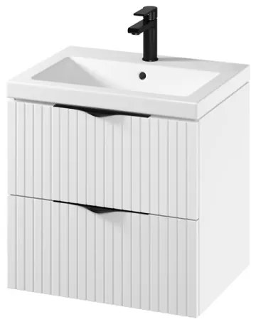 Cersanit S801-545 - Závesná kúpeľňová skrinka s umývadlom TIRSO 60x45 cm biela