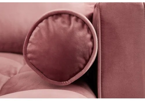 Rohová sedacia súprava 40276 Cozy - Zamat starorúžová  - Komfort-nábytok