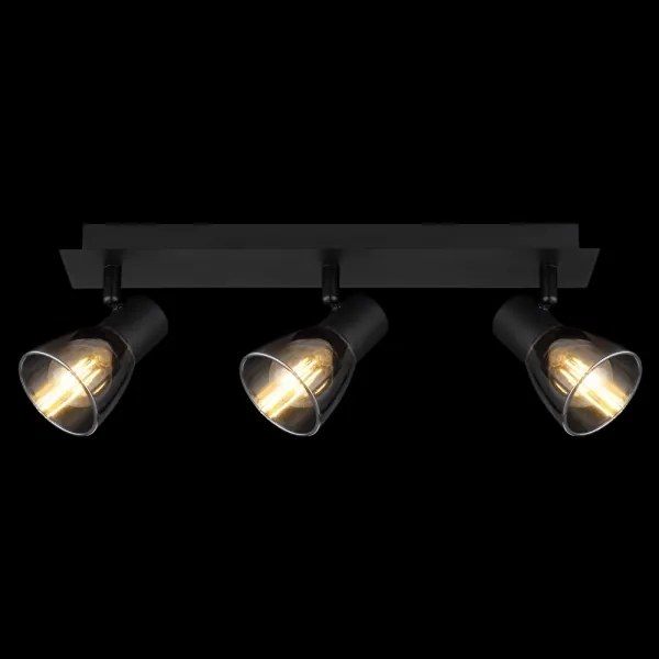 Globo 54307-3 - Bodové svietidlo CLAUDE 3xE14/40W/230V čierna