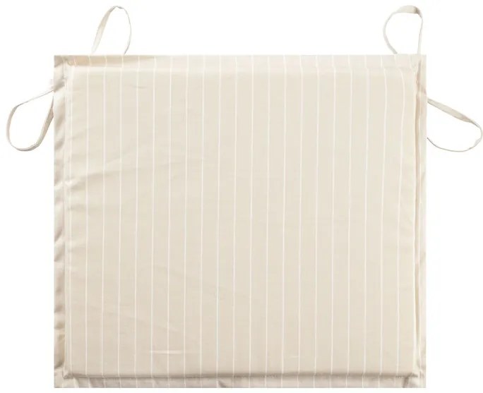 Livarno home Súprava balkónového nábytku Sevilla, 3-dielna + Obojstranný podsedák, 38 x 42 x 3 cm, krémový, 2 kusy  (800010859)