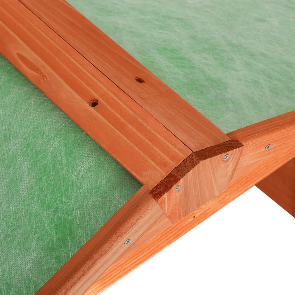 Garáž na robotickú kosačku 72x87x50 cm jedľový masív