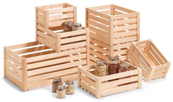 Zeller Present Drevená bednička MONTY, úložný drevený box 30 x 20 x 15 cm