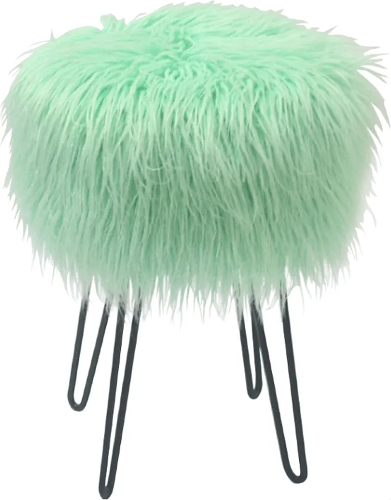 Taburet, mentolová/čierna, ISTRIA