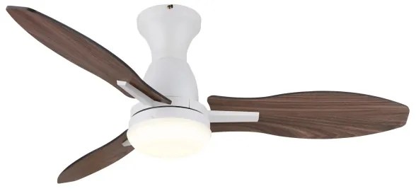 Globo 03671W - LED Stm. stropný ventilátor GALE LED/22W/230V 3000/4500/6000K +DO
