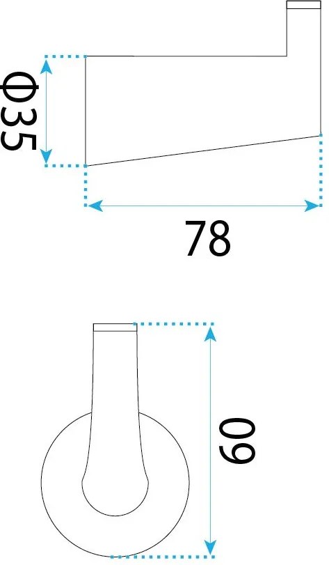 Rea Vibe, 1-háčik na uterák, 16204, medená matná, REA-60103