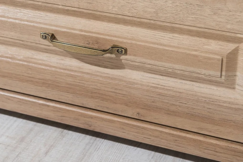 Zásuvková komoda Atik, dub riviéra