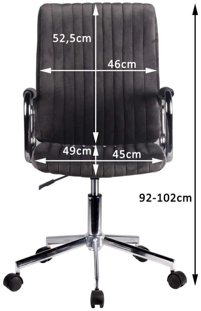 Čalúnené kancelárske kreslo FD-24 ružové