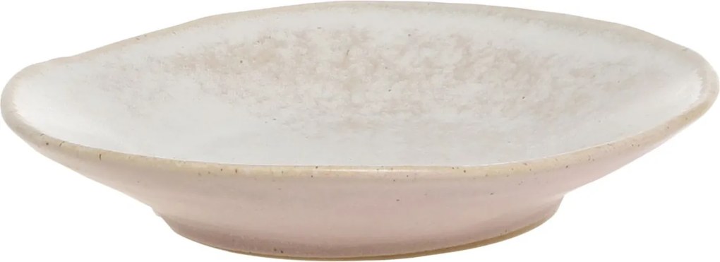 Béžovo-ružový rustikálny dezertný tanier Valence Dusty Rose - Ø 19*4 cm