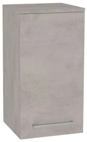Mereo, Mereo Bino kúpeľňová skrinka horná 63 cm, ľavá, Multidecor, Chromix strieborný, MER-CN695ACST