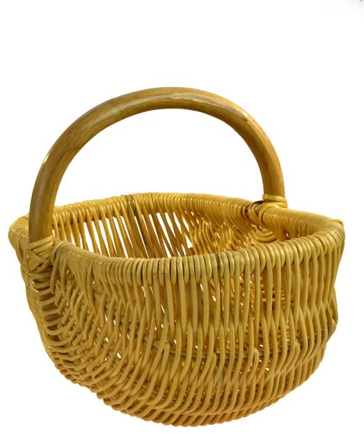 Ratanový košík na nákup medový Rozmery (cm): velký 47x 37, v. 38, v. opletu 20