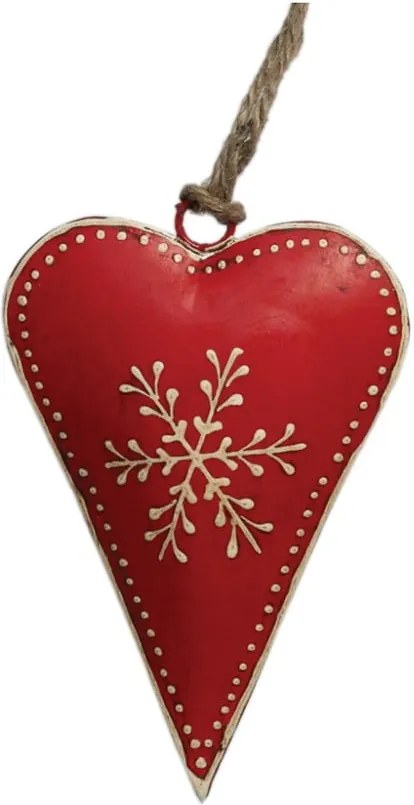 Červené vianočné dekorácie Rex London Snowflake