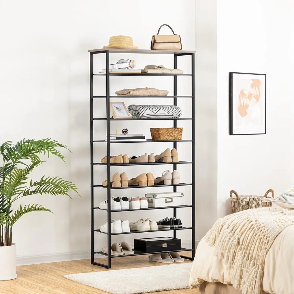 Botník Vasagle Mug 159 cm šedý/černý