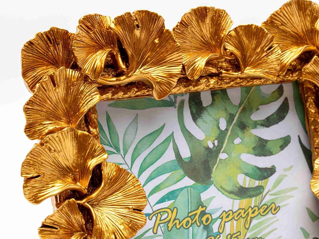 Ginkgo Leaf fotorámik zlatý 17x20 cm