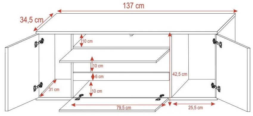 TV skrinka/stolík Boss (čierna). Akcia -16%. Vlastná spoľahlivá doprava až k Vám domov. 1098620