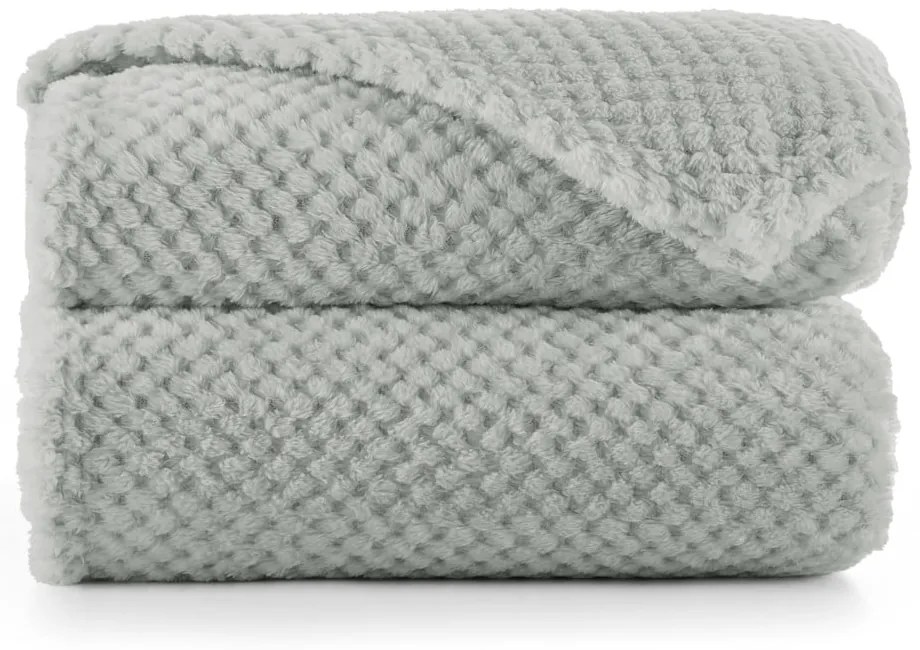 Sivý pléd z mikrovlákna DecoKing Henry, 200 × 150 cm