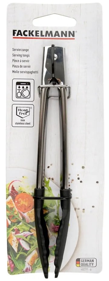 Čierne antikoro kuchynské kliešte Fackelmann Food & More