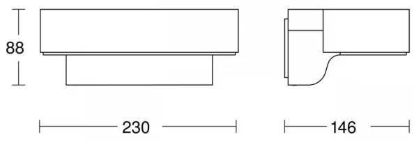 STEINEL 87555 -LED Vonkajšie nástenné svietidlo so senzorom L 800 SC LED/7,5W/230V
