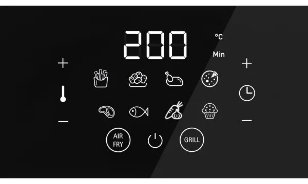 WMF - Teplovzdušná fritéza MULTI TASTE 1550W/230V čierna