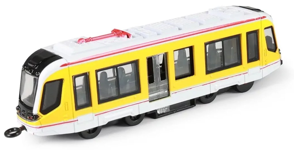 RAPPA Kovová električka - žltá, 20cm