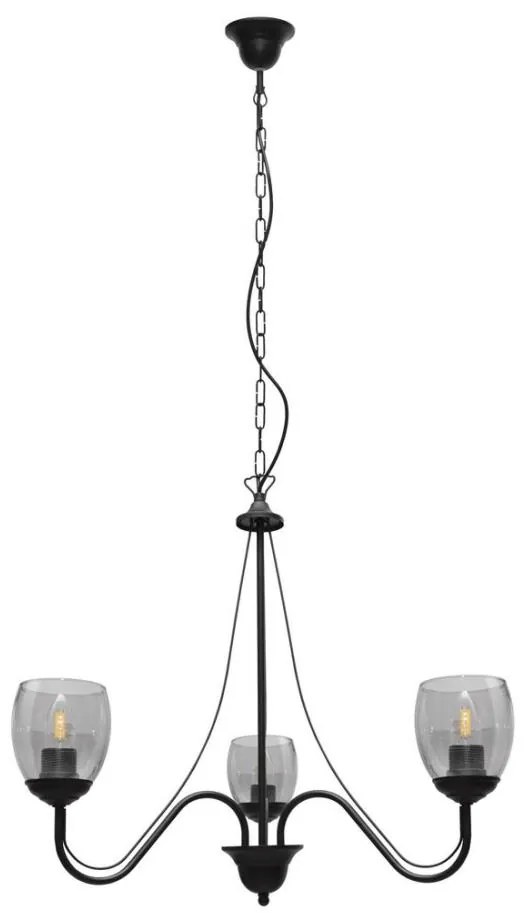 Luster na reťazi ALLENA 3xE27/15W/230V