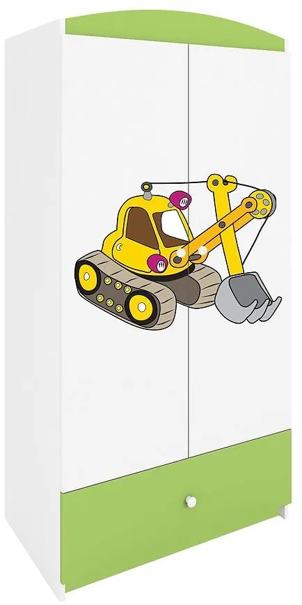 Skriňa Babydreams Zelená – Rýpadlo