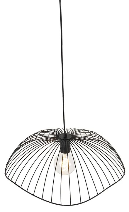 Dizajnové závesné svietidlo čierne 50 cm - Pua