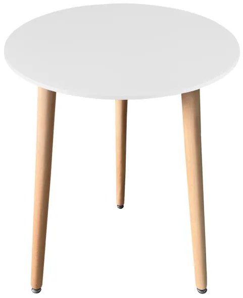 Okrúhly stôl KAMI biely 60 cm
