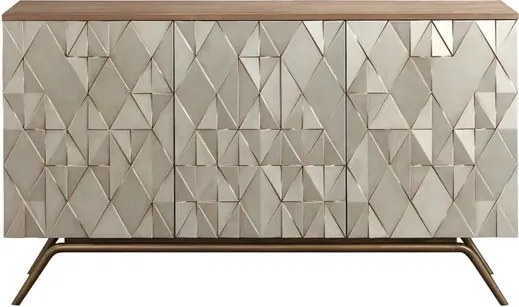 Komoda Štýlová 150 cm šampanské zlato/hnedá