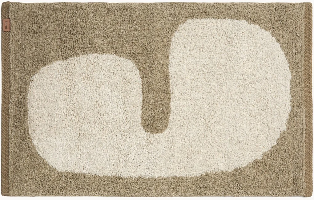 Umývateľná kúpeľňová predložka z organickej bavlny Lay