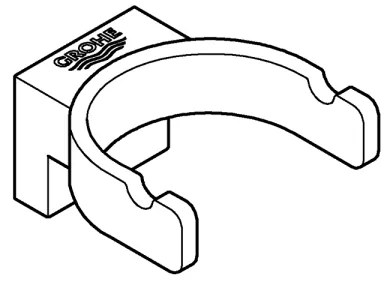 GROHE 41049000 - Dvojitý háčik SELECTION lesklý chróm