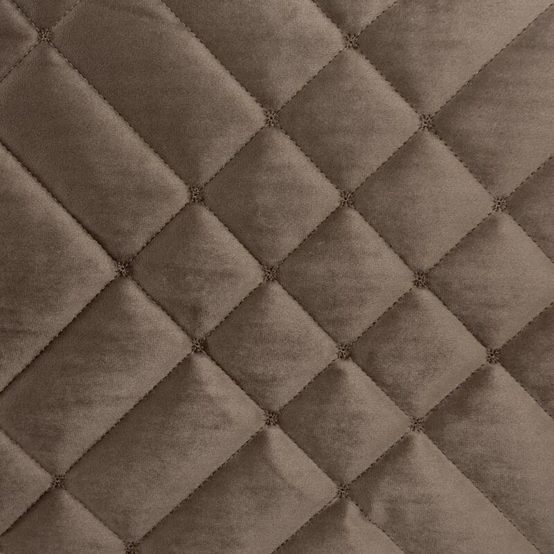 Dekorstudio Elegantný zamatový prehoz na posteľ RIA6 - hnedý Rozmer prehozu (šírka x dĺžka): 170x210cm