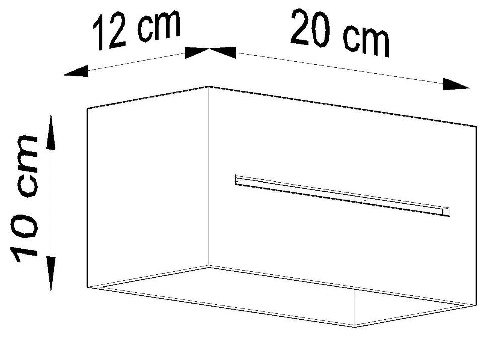 Nástenné svietidlo Lobo Maxi, 1x sivé kovové tienidlo