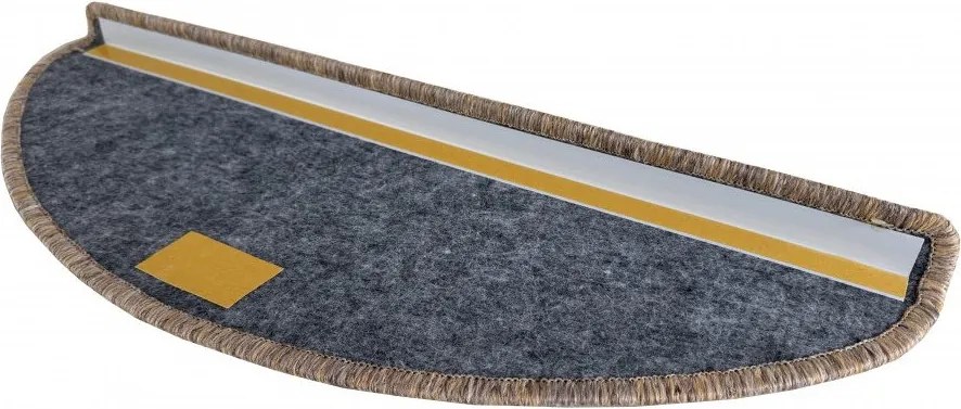 Nášľapy na schody Nature NEW prírodný polkruh, samolepiaci - 28x65 polkruh (rozmer vrátane ohybu) Vopi