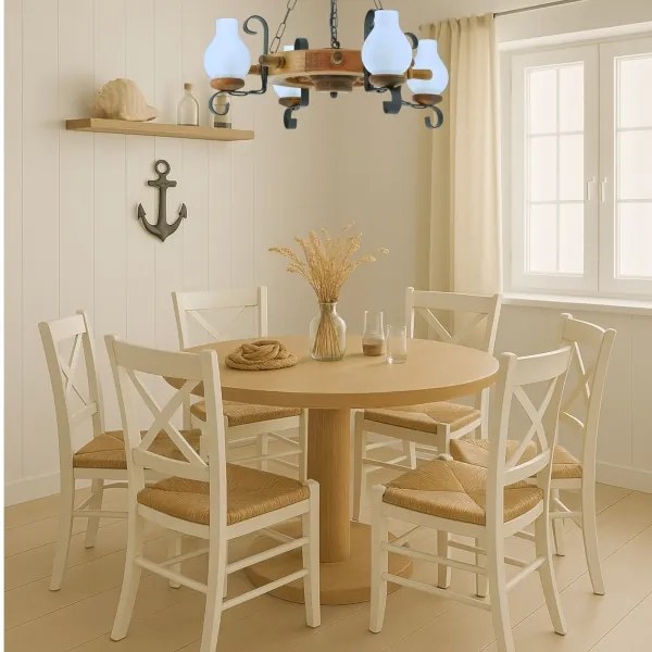 Brilagi - Luster na reťazi TIMONA 4xE14/40W/230V pr. 50 cm buk