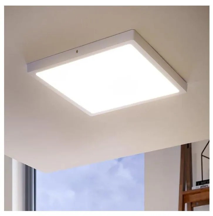 Eglo 97264 - LED stropné svietidlo FUEVA 1, 1×LED/25 W/230 V, biele, štvorcové, 2500 lm