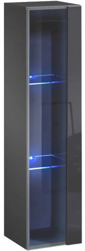 Závesná skrinka Switch WW2 Grafit +LED