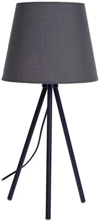 DekorStyle Šedá stolní lampa se stínidlem 55 cm