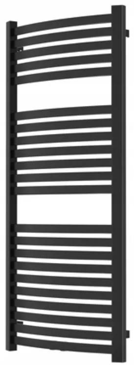 Invena, kúpeľňový rebríkový radiátor 540x1200 mm 538W, čierna matná, UG-03-120-A