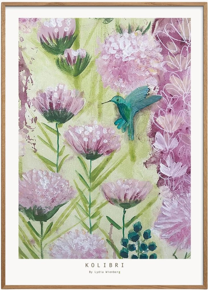 Nástenná dekorácia v ráme Kolibri